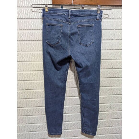 Just Black Women's Blue Mid-Wash High-Rise Denim Skinny Leg Jeans Size 32 - Picture 3 of 7
